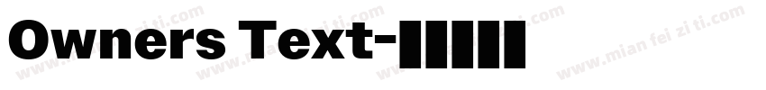 Owners Text字体转换